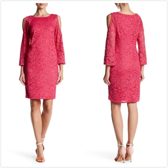 Nine West Dresses & Skirts - NWT Nine West Cold Shoulder Raglan Lace Dress